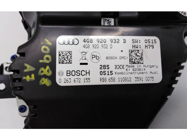 Přístrojová deska  Audi A7 S7 4G 2012 4GB920932D, 0263672155  