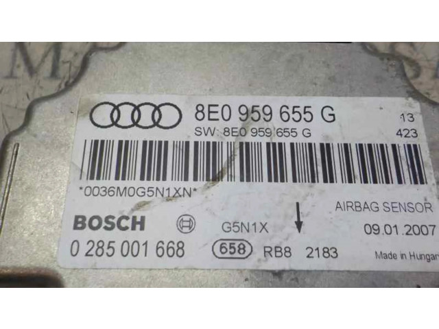 Блок подушек безопасности 8E0959655G, 0285001668   Audi A4 Allroad