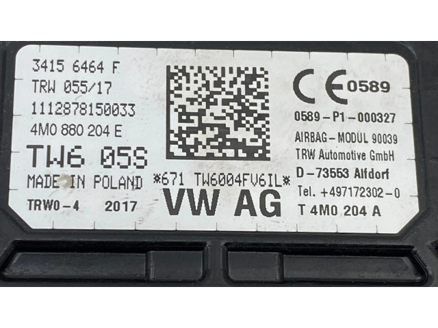 Подушка безопасности пассажира 4M0880204E, 34156464F   Audi Q7 4M