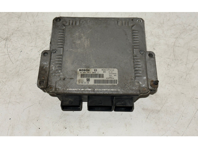 Блок управления двигателя 0281011343, 9654693480   Fiat Scudo
