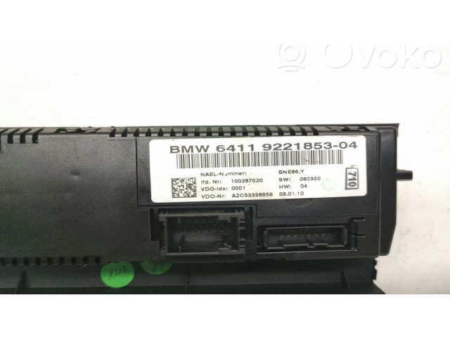 Блок управления климат-контролем 9221853, 64119221853   BMW X1 E84