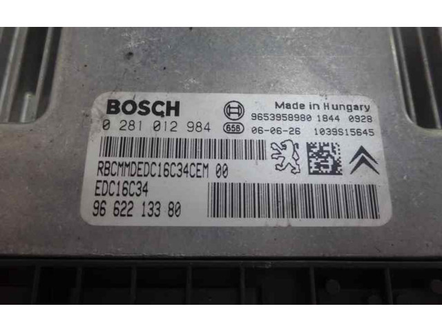 Řídící jednotka 9662213380   Peugeot 407 2006