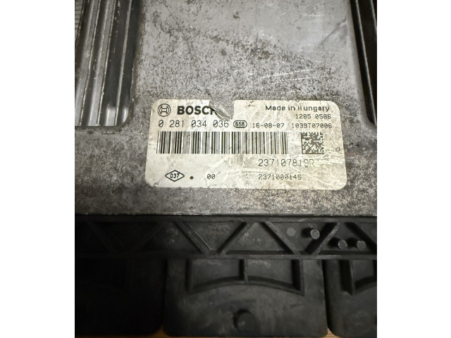 Řídící jednotka 0281034036, 237107819R   Nissan X-Trail T32 2016