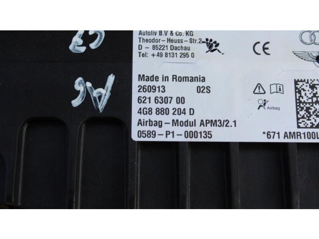 Подушка безопасности водителя 4G8880204D   Audi A6 S6 C7 4G