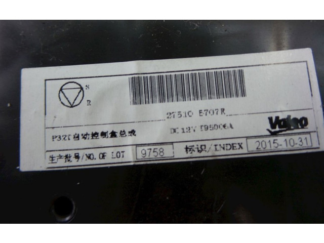 Блок управления климат-контролем 2T310E707R, 275102210R   Renault Kadjar
