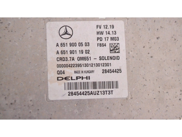 Блок управления двигателя A6519011902, A6519000503   Mercedes-Benz CLS C218 X218