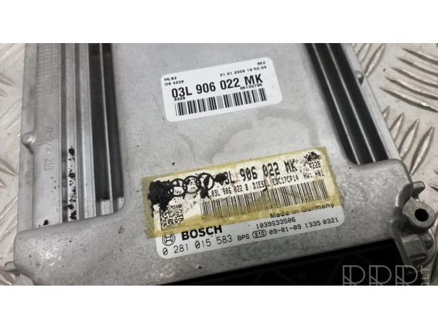 Řídící jednotka 03L906022MK, 03L906022B   Audi A4 S4 B8 8K 2009