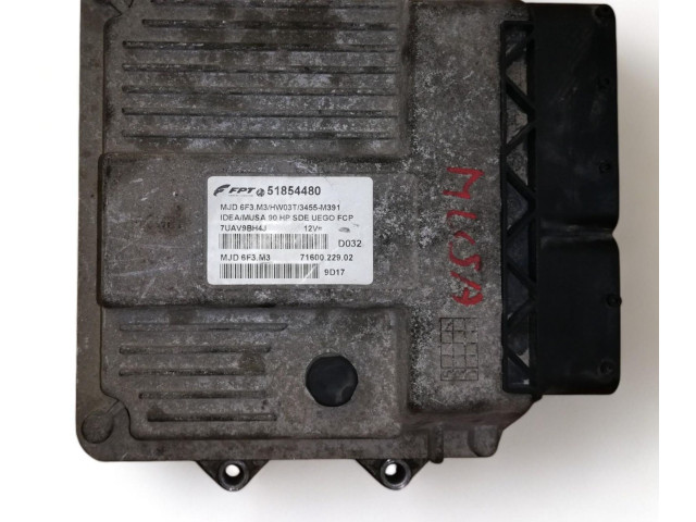 Řídící jednotka 51854480, 51854480   Lancia Musa 2007