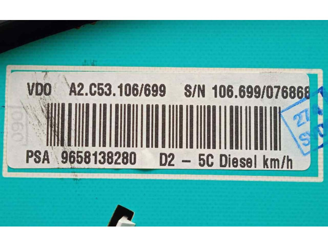 Přístrojová deska  Peugeot 407 2005 1.CONECTOR, VDO  
