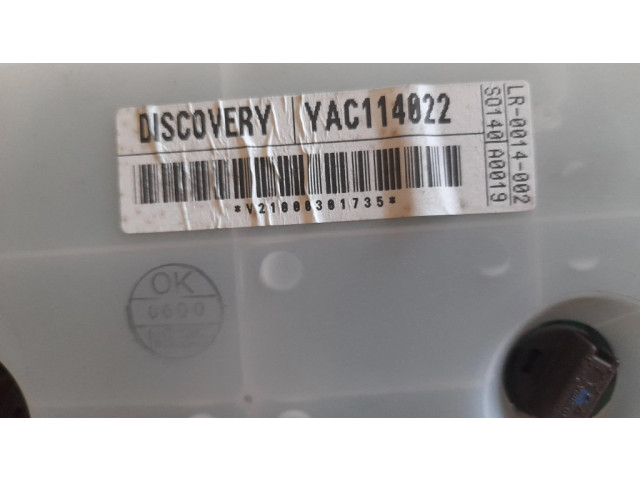 Přístrojová deska  Land Rover Discovery 2001 YAC114022  