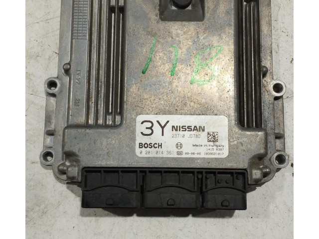 Řídící jednotka 0281014361, 0281014361   Nissan Qashqai 2008