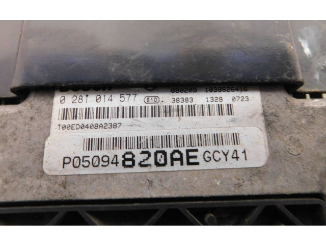 Блок управления двигателя 0281014577, P05094820AE   Dodge Journey