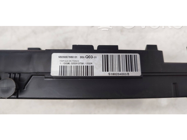 Pojistková skříňka Řídící jednotka BSM 9806687880, S180204003B   Peugeot 308 2013