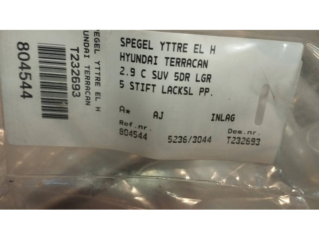 Zpětné zrcátko  Hyundai Terracan 2005  E4012155, E4012165  
