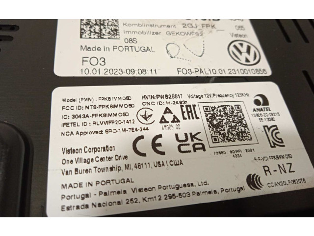 Přístrojová deska  Volkswagen T-Roc 2023 2GJ920310B  
