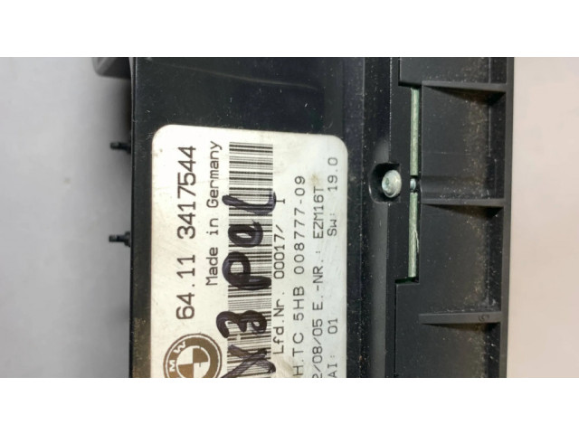 Блок управления климат-контролем 3417544, 00877709   BMW X3 E83