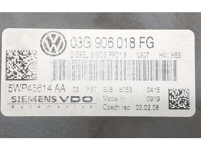 Řídící jednotka 03G906018FG   Volkswagen Passat Alltrack 2008