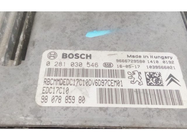 Řídící jednotka 9807885980, 9666729580   Fiat Scudo 2016