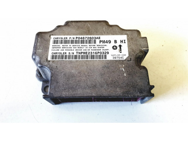 Блок подушек безопасности P04672603AE, 04672603AE   Dodge Caliber