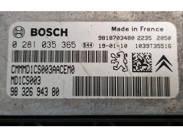 Řídící jednotka 9832694380, 9818703480   Peugeot 308 2019