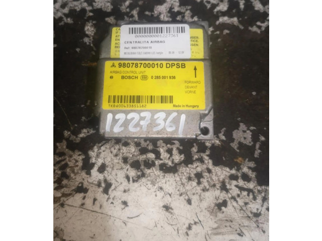 Блок подушек безопасности SLV98078700010   Mitsubishi Colt CZ3