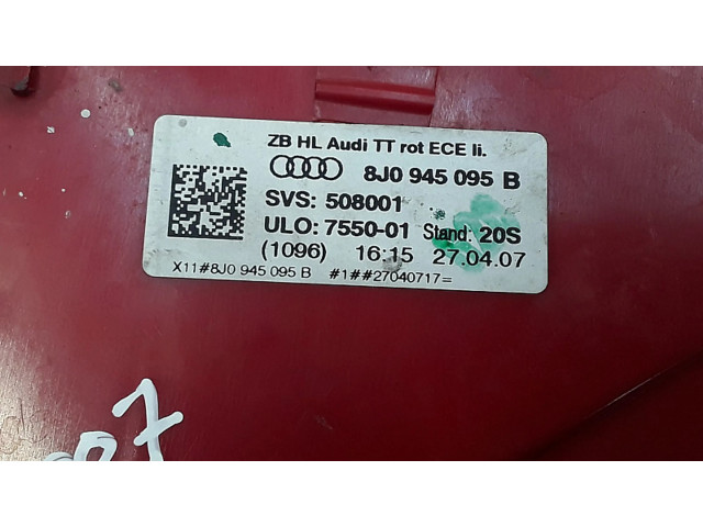 Задний фонарь  8j0945095b    Audi TT TTS Mk2   2006-2014 года