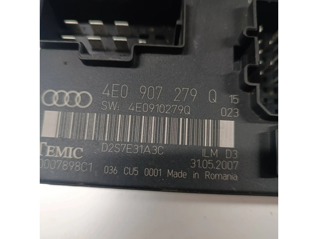 Блок комфорта 4E0907279Q, 4E0910279Q   Audi A8 S8 D3 4E   