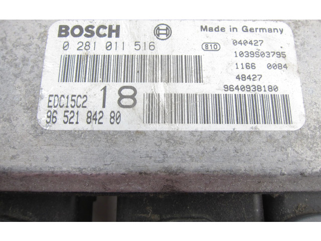 Řídící jednotka 9652184280, 0281011516   Peugeot 607 2001