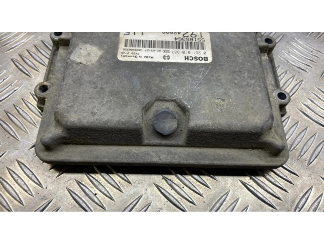 Блок управления двигателя 55185364, 0281010337   Fiat Stilo