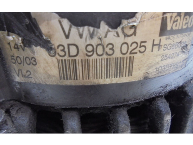 Генератор 03D903025H, 03D903025H   Skoda Fabia Mk2 (5J)  
