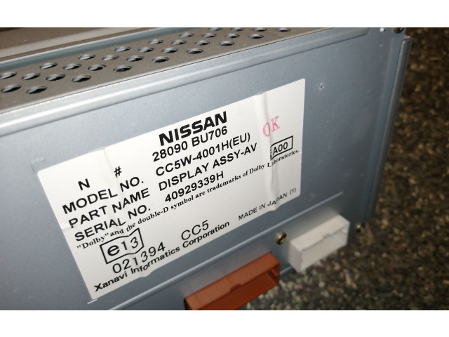 Дисплей    28090BU706   Nissan Almera Tino