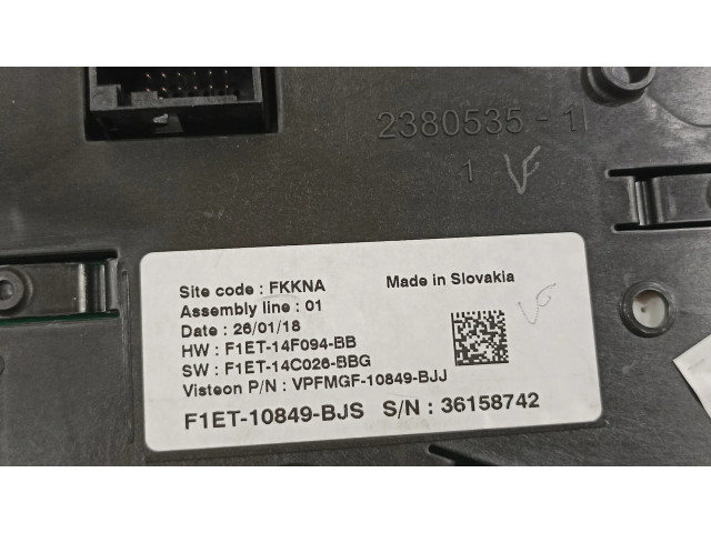 Přístrojová deska  Ford Focus ST 2018 F1ET10849BJS  