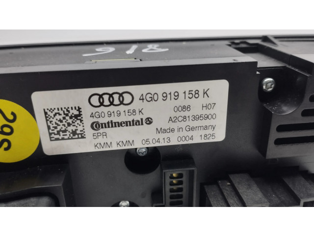 Блок управления климат-контролем 4G0919158K   Audi A7 S7 4G