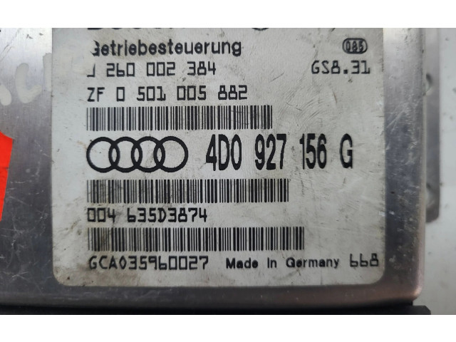Блок управления коробкой передач 4D0927156G, 0260002384   Audi A8 S8 D2 4D