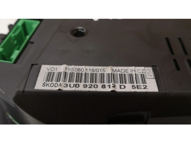 Přístrojová deska  Skoda Superb B5 (3U) 2008 3U0920812D, 81071428  