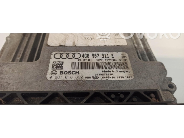 Řídící jednotka 4G0907311E   Audi A6 Allroad C7 2014