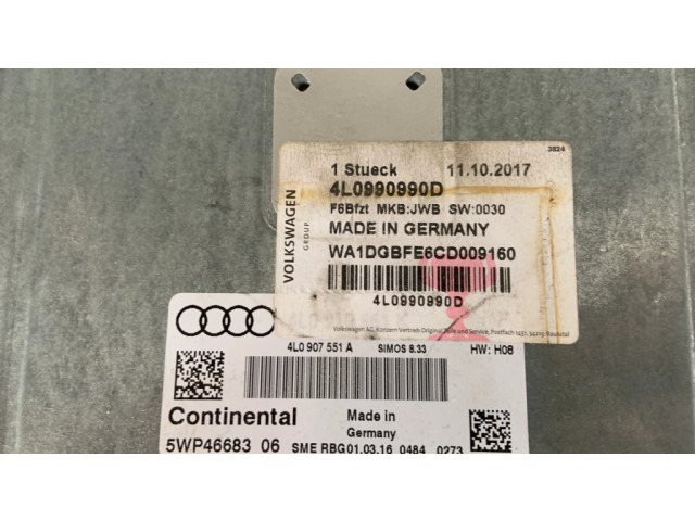 Блок управления двигателя 4L0907551A, 4L0990990D   Audi Q7 4L