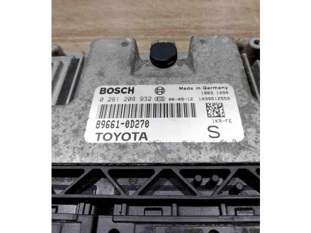 Řídící jednotka 896610d270, 0261208932   Toyota Yaris 2006