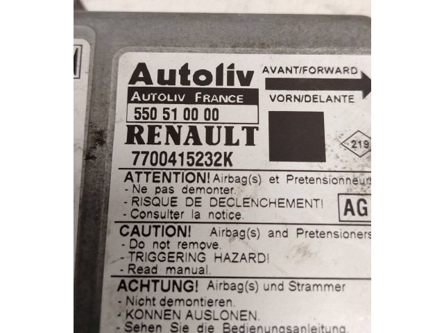 Блок подушек безопасности 7700415232K, 550510000   Renault Scenic I