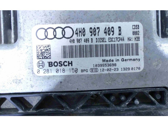 Блок управления двигателем Блок управления 0281018150, IMPRK900066   Audi A8 S8 D4 4H