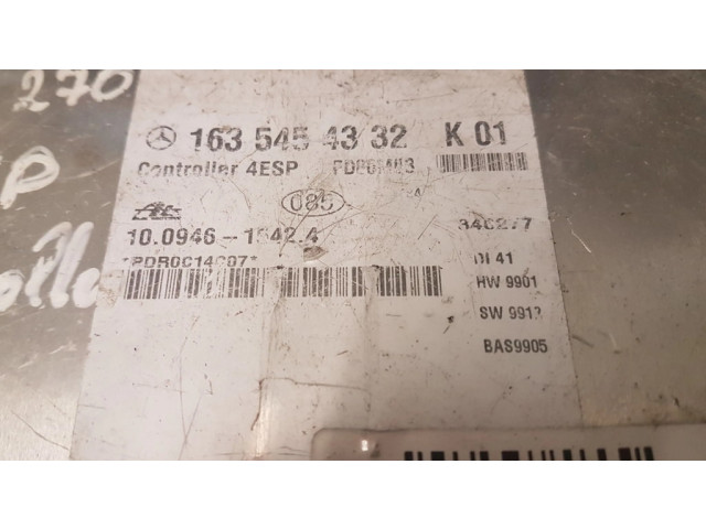 Řídící jednotka 1635454332, 10094615424   Mercedes-Benz ML W163 2002