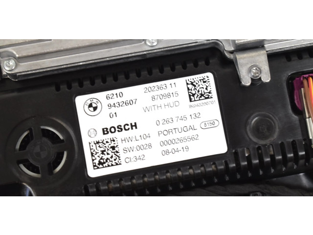 Přístrojová deska  BMW 3 G20 G21 2019 9432607, 62109432607  