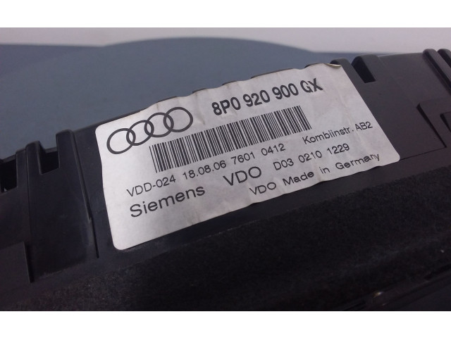 Přístrojová deska  Audi A3 S3 8P 2004 8P0920900GX, 8P0920900GX  