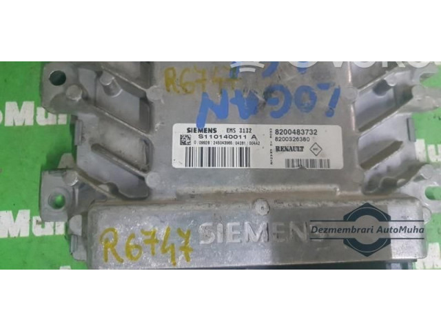 Блок управления двигателем Блок управления 8200483732, S110140011A   Renault Logan I