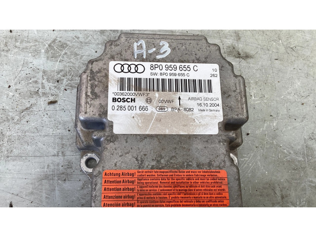 Блок подушек безопасности 8P0959655C, 0285001666   Audi A3 S3 8P