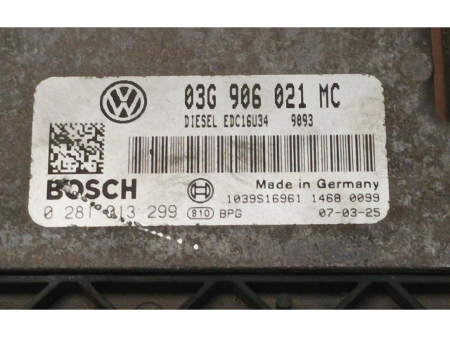 Řídící jednotka 03G906021MC   Skoda Octavia Mk2 (1Z) 