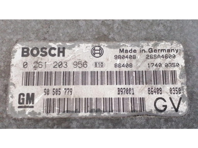 Řídící jednotka 0261203956, 90505779   Opel Sintra 1998