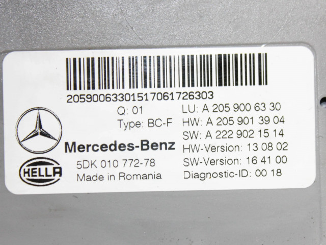 Блок комфорта A2059006330   Mercedes-Benz GLC X253 C253   