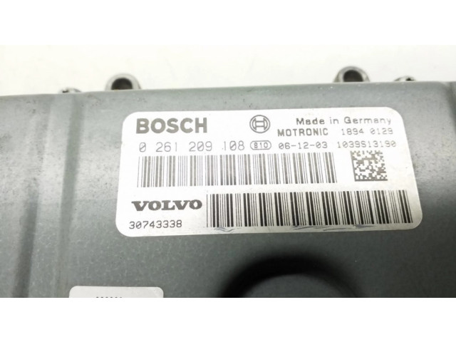 Řídící jednotka 30743338, 0261209108   Volvo S80 2008