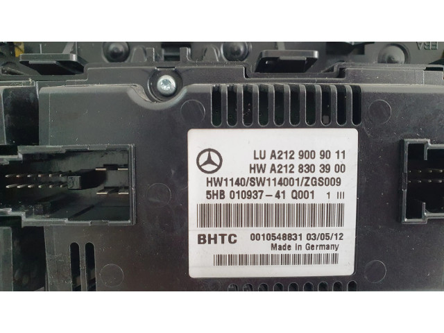 Блок управления климат-контролем A2129009011, A2128303900   Mercedes-Benz E W212